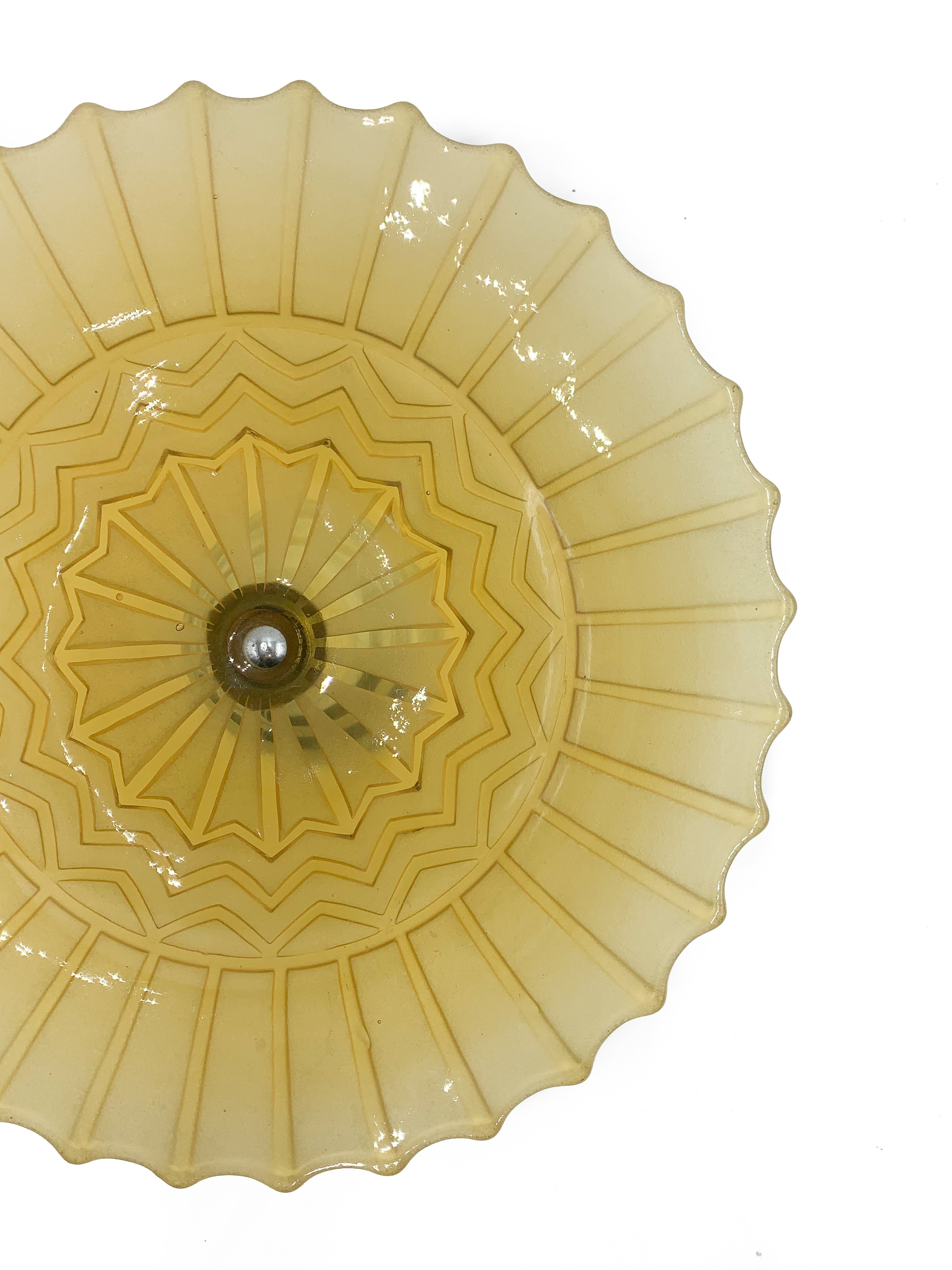 Backsplash in Bohemian Yellow Glass 50s