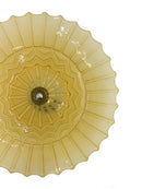 Alzatina in Vetro di Boemia Giallo Anni 50