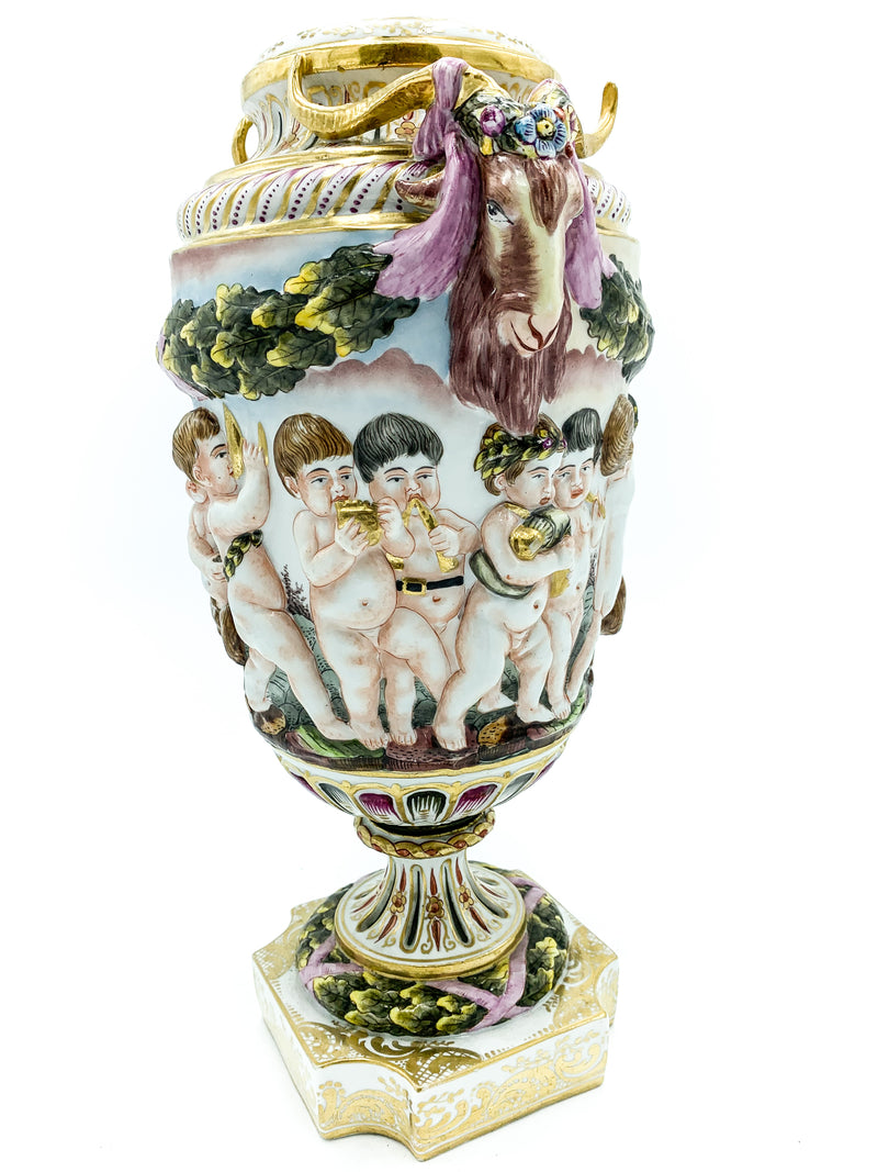 Capodimonte Ceramic Vase 1800