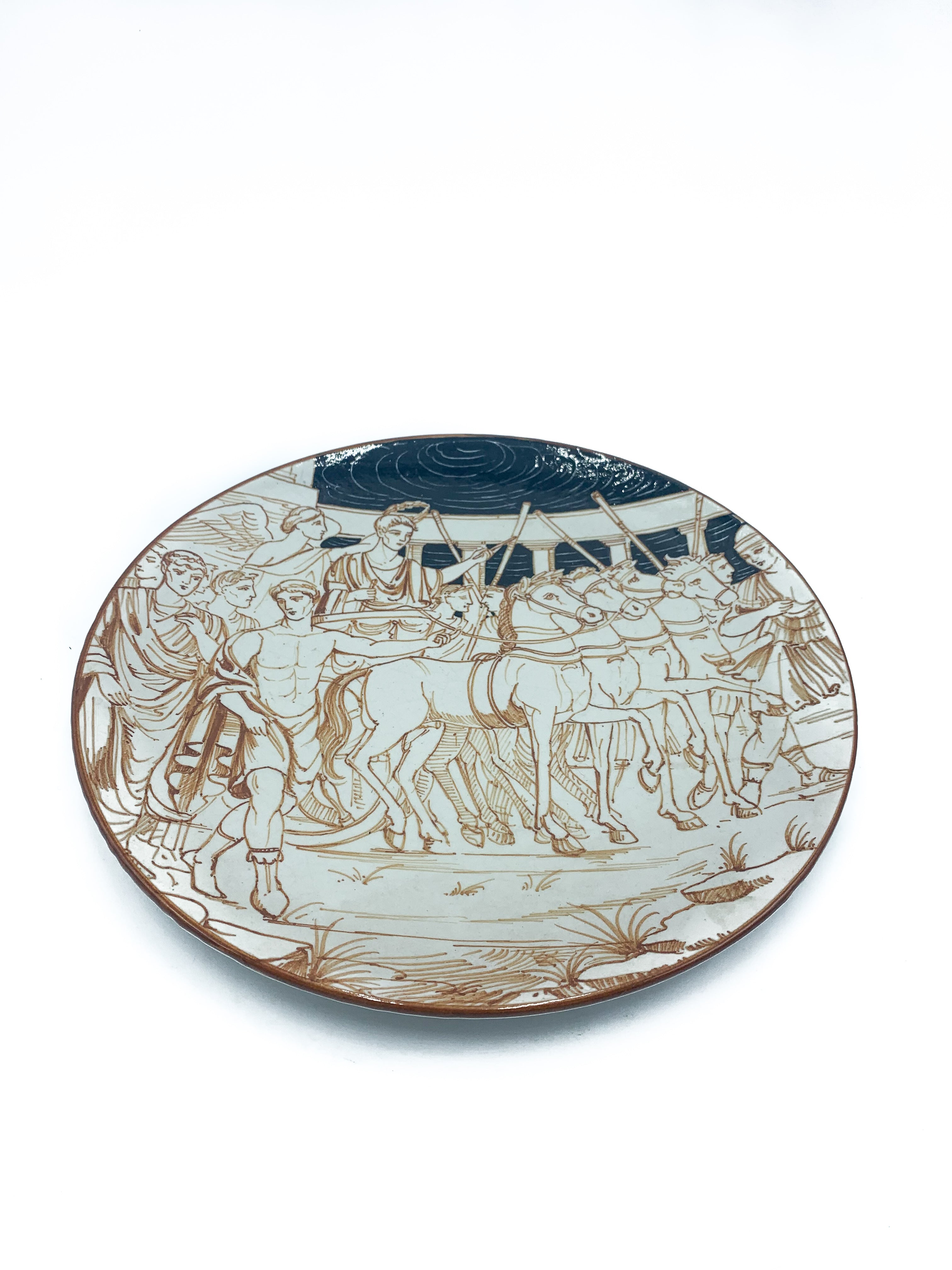 Ceramic plate from MAV from the 1950s