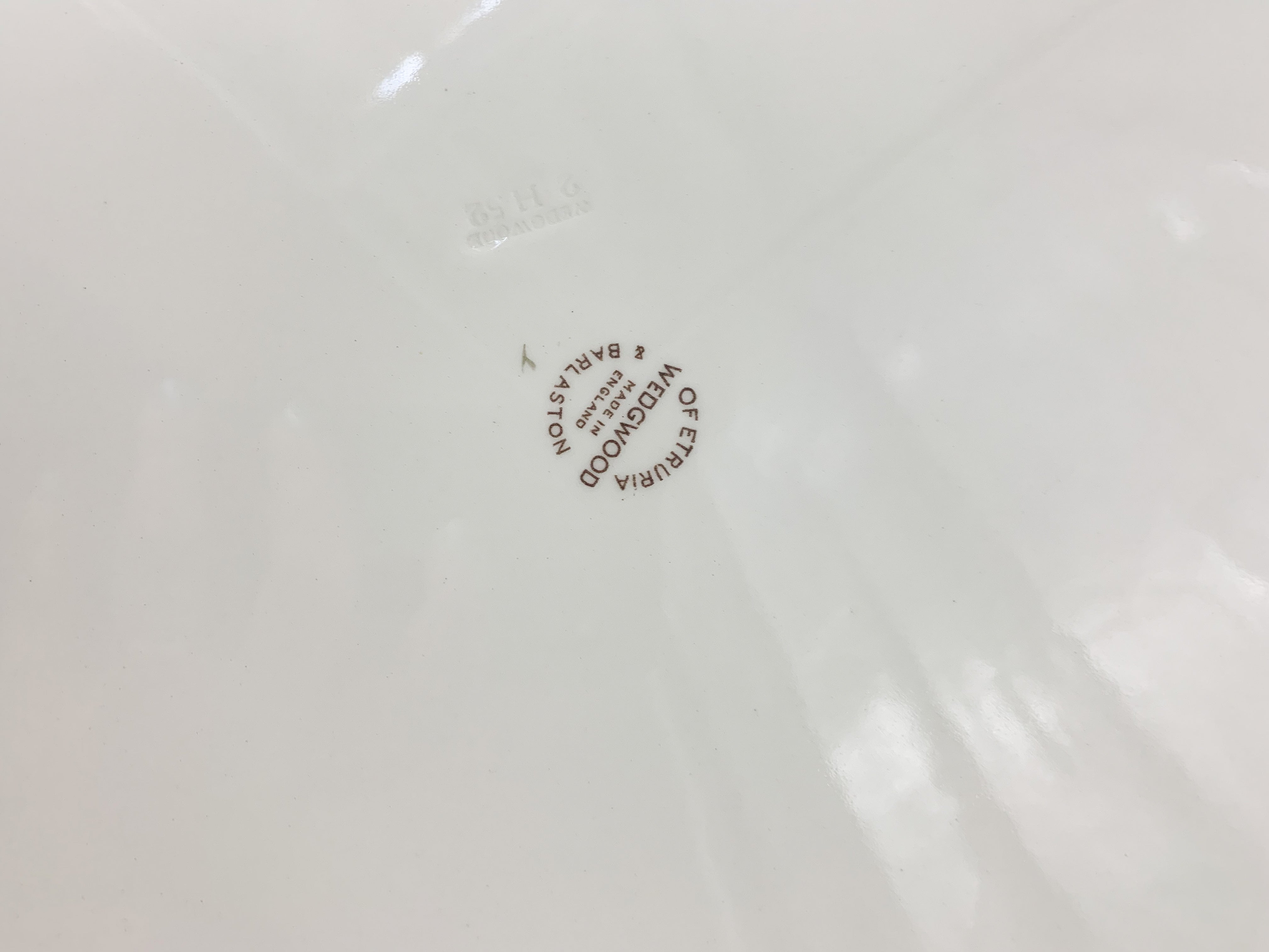 Large Wedgwood Flowered Ceramic Plate from the 70s