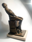 Scultura in Bronzo di Nudo di Donna di Aurelio Capsoni Primi Novecento