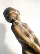Scultura in Bronzo di Nudo di Donna di Aurelio Capsoni Primi Novecento