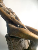 Scultura in Bronzo di Nudo di Donna di Aurelio Capsoni Primi Novecento