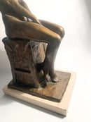 Scultura in Bronzo di Nudo di Donna di Aurelio Capsoni Primi Novecento