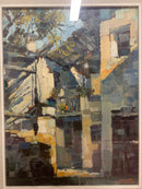 Pair of oil paintings on canvas depicting Canobbio by Antonio Curti from the 1950s