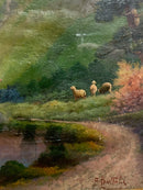 Dipinto Olio su Tela Doppio di Arnaldo Bartoli Anni 50