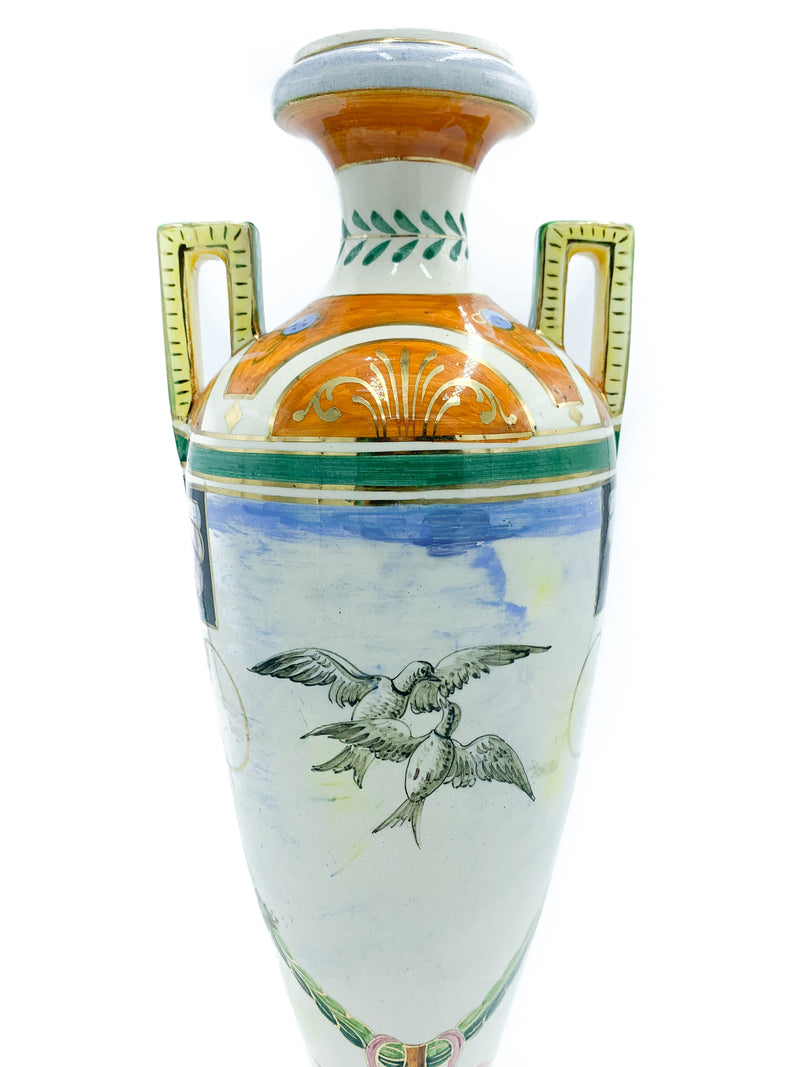 Ceramic vase from Colonnata Tuscany from the 1930s