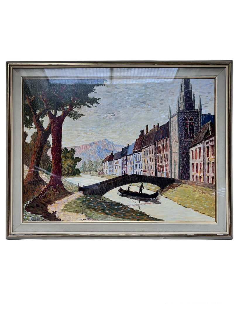 Oil painting on canvas by G. Beretta from 1958