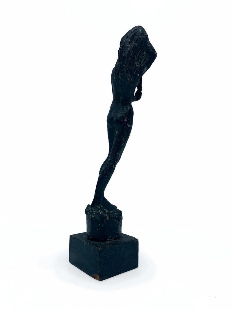 Bronze Sculpture of Woman by Blanca Voldrichova 1960s