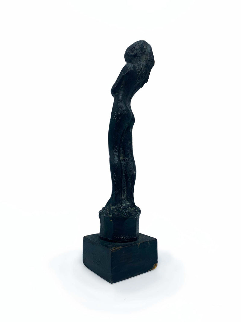 Bronze Sculpture of Woman by Blanca Voldrichova 1960s
